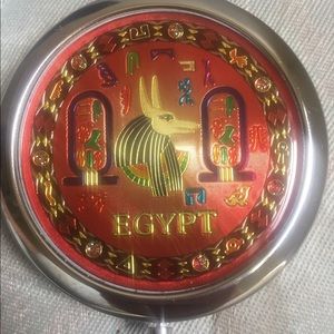 Vintage double mirror, round